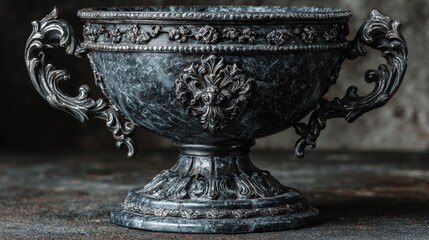 Ancient Chalice of Elegance: A meticulously crafted, antique chalice, exuding an aura of timeless beauty, stands as a testament to the artistry of bygone eras.