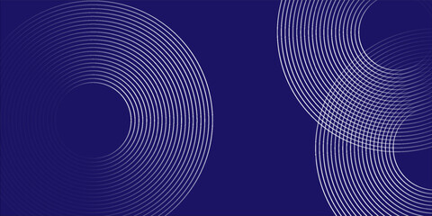 pattern White abstract glowing geometric lines on blue background. Modern shiny blue circle modern abstract simple art. eps 1O