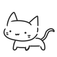 シンプルな猫のアイコン・イラスト