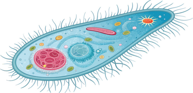 Paramecium Cell Microscopic Organism Isolated