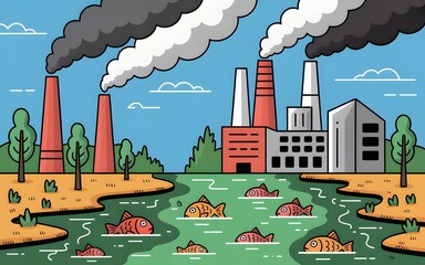 disease, concern, awareness, breathing, crisis, drawing, environmentalism, global warming, health, health care, people, warning, caution, couple, danger, man, mask, modern, respiratory, safety, smog, 