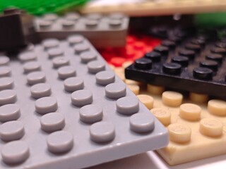 Fototapeta premium Bricks Closeup with Various Colors.