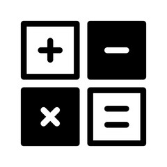 Fototapeta premium Calculator Icon Vector Symbol Design Illustration