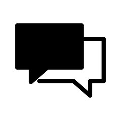 Naklejka premium Chat Icon Vector Symbol Design Illustration