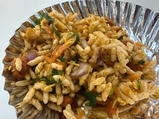 Closeup of bhel puri