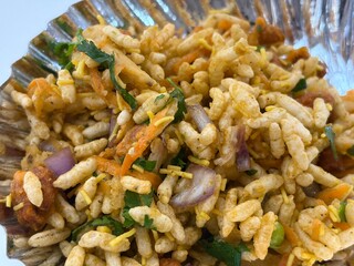 Closeup of bhel puri