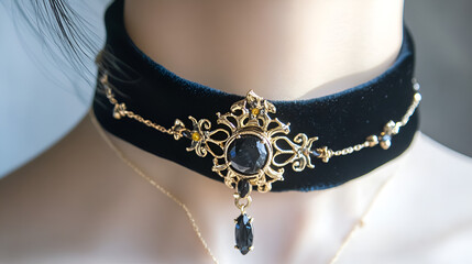 necklace and earrings