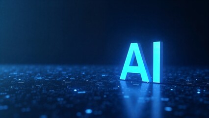 3D Rendering of AI Concept