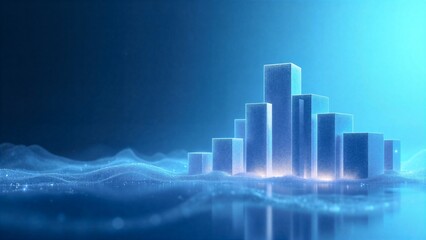 Fototapeta premium Futuristic Cityscape 3D Rendering