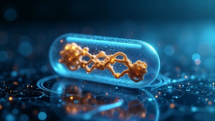 Futuristic DNA Capsule