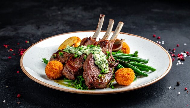 Gegrilltes Lammfleisch