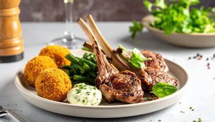 Gegrilltes Lammfleisch