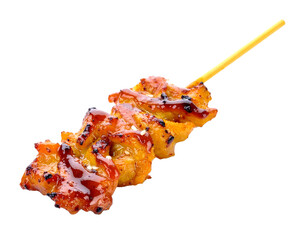 Delicious Grilled Chicken Skewer with Glaze.