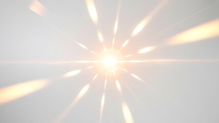 Bright sunburst shining with radiant light beams