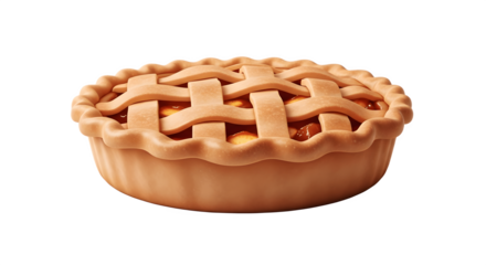 Delicious Homemade Apple Pie with Lattice Crust.