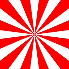 Red and white radial sunburst background with strong visual impact. Ideal for retro posters, holiday themes, marketing campaigns, and bold graphic designs.