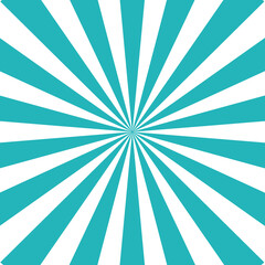 Fototapeta premium Teal and white radial sunburst background with modern style. Ideal for fresh branding, web backgrounds, posters, tech designs, and creative visuals.