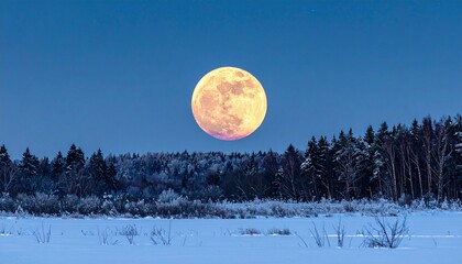 moon over the mountains