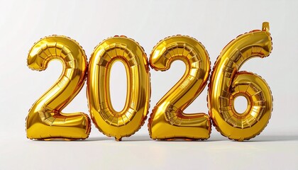 2026 gold ballon typography