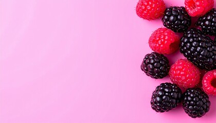 raspberries and blackberries