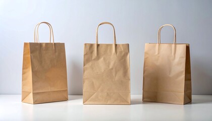paper bag isolated on white