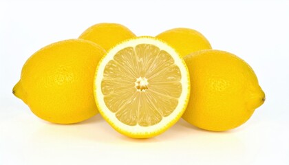 lemon on white background