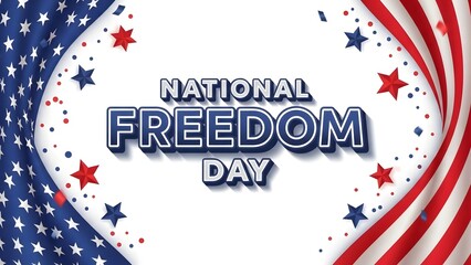 Obraz premium National freedom day celebration with patriotic theme