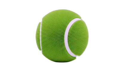 Tennis Ball Isolated on White Background