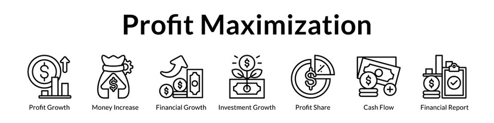 Fototapeta premium Profit Maximization Strategies to Increase Revenue Growth Optimize Investment Returns and Improve Cash Flow Management