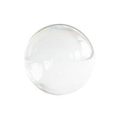 glass sphere isolated on white