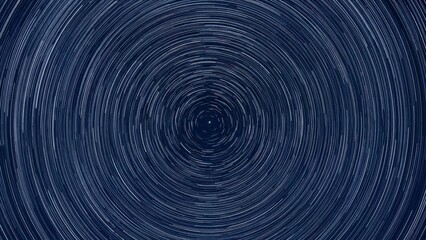 Star Trails Above The Night Sky Creating Circular Patterns.