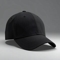 Black baseball cap, simple style