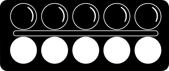 Delicious dumpling icon, a simple black silhouette perfect for culinary menus and food branding, creating instant appetite appeal.