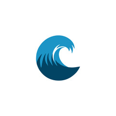 Fototapeta premium abstract blue wave