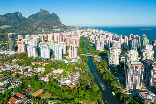 Aerial View of Residential Apartment Buildings in Barra da Tijuca District in Rio de Janeiro City