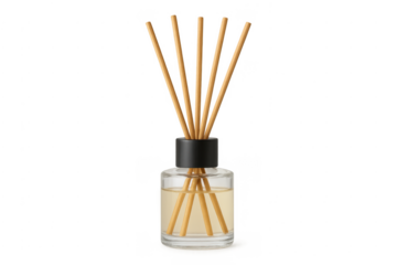 Reed diffuser with aroma oil sticks creating home fragrance