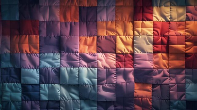 Colorful quilted pattern soft texture background
