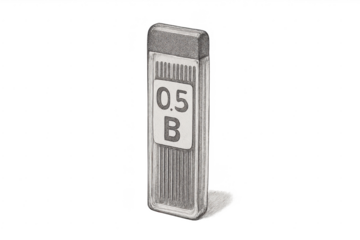 Pencil leads refill container 0.5 b graphite