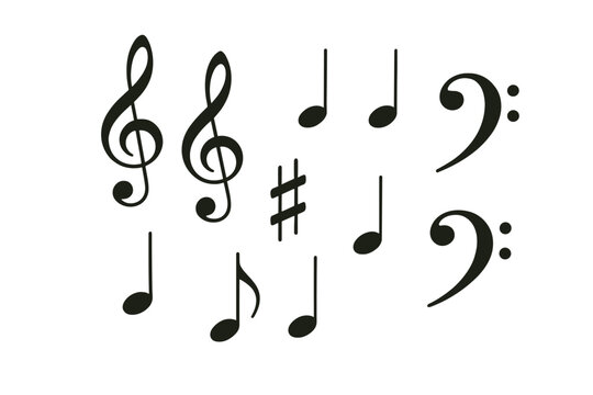 Musical Notations on a Golden Gradient Background