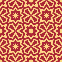 Islamic Geometric Ornament Repeating Vector Pattern