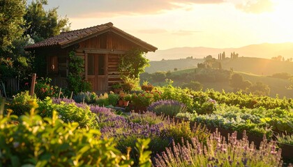 Haus mit Kr&auml;utergarten