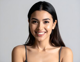 Close-up photo of a satisfied lady’s expression, capturing natural emotion, soft lighting, and facial detail, perfect for lifestyle, beauty, and emotional storytelling visuals.