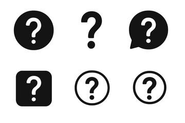 Question Mark Icons on Dark Background