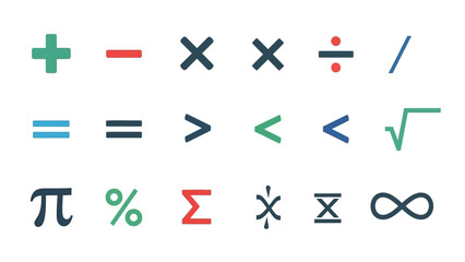 Mathematical Symbols and Operators Collection.