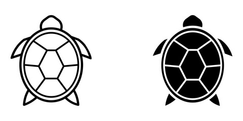 Obraz premium graphic turtle icon vector icon illustration