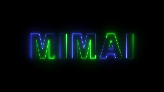 Save to Library Download HD Preview Find Similar File #: 1830031903Flickering neon green glowing miami sign animated black background 4k video...