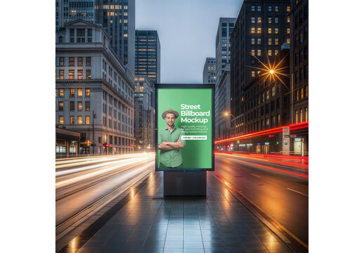 Street Billboard Mockup 56