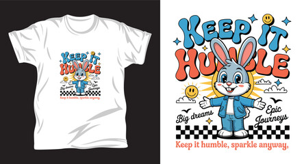 Rabbit graphic vector t shirt design print