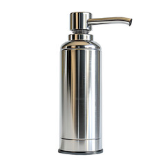 Obraz premium Stainless Steel Oil Dispenser Pump Isolated On Transparent Background