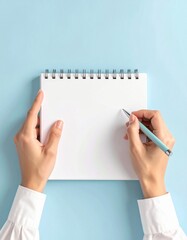 ペンを構える手元を捉えた縦型学習シーン 広い余白のある広告向け構図

書き始める直前の集中 ノートとペンの学習イメージ

学習の意思を表現するペンとノートの手元シーン 広告対応

清潔な机で描く学習準備の瞬間 ペンを構える手元構図